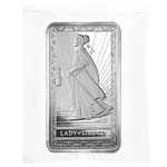 10 oz PAMP Lady of Liberty Silver Bar .999 Fine