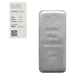 PAMP Suisse 10 oz PAMP Suisse Silver Cast Bar .999 Fine (w/Assay)