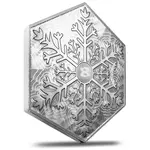 10 oz Snowflake Hexagon Silver Bar .999 Fine (Sealed)