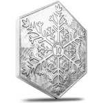 10 oz Snowflake Hexagon Silver Bar .999 Fine (Sealed)