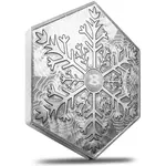 10 oz Snowflake Hexagon Silver Bar .999 Fine (Sealed)