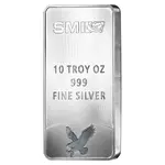 10 oz Sunshine Mint Mercury Silver Bar .999 Fine