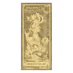 10 South Dakota Goldback 1/100 oz 24K Gold Foil Aurum Note