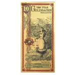 10 Utah Goldbacks 1/100 oz 24K Gold Foil Aurum Note