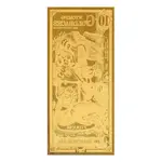 10 Wyoming Goldback 1/100 oz 24K Gold Foil Aurum Note