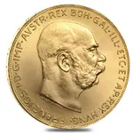 100 Corona Austrian Gold Coin AU/BU (Random Year)