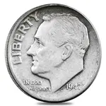 $100 Face Value Bag - 1000 Coins - Roosevelt Dimes 90% Silver (Circulated)