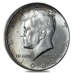 $100 Face Value Bag - 200 Coins - 90% Silver 1964 Kennedy Half Dollars 50c (Circulated)