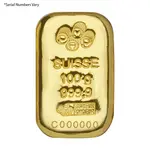 100 gram Gold Bar - Pamp Suisse (Cast, w/Assay)