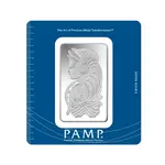 100 gram PAMP Suisse Lady Fortuna Silver Bar .999 Fine (In Assay)