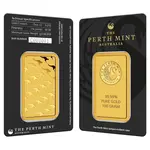 100 gram Perth Mint Gold Bar .9999 Fine (In Assay)