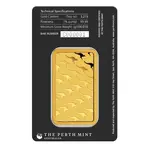 100 gram Perth Mint Gold Bar .9999 Fine (In Assay)