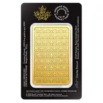 100 Gram Royal Canadian Mint RCM Wafer Gold Bar .9999 Fine (in Assay)