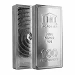 Scottsdale 100 oz Academy Stackable Silver Bar .999+ Fine