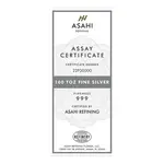 100 oz Asahi Silver Bar .999 Fine (Serialized)
