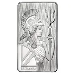 British 100 oz Britannia Silver Bar .999 Fine