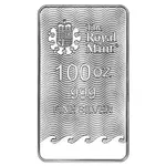 100 oz Britannia Silver Bar .999 Fine