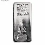 100 oz Generic Silver Bar .999 Fine