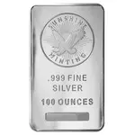 Default 100 oz Sunshine Mint Silver Bar .999 Fine (Pressed)