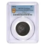 1814 Classic Head Cent 1C PCGS AU Detail