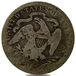 1838-1891 Seated Liberty Silver Quarter Dollar Circulated (Random Year)