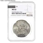 American 1878-1904 Morgan Silver Dollar $1 NGC MS 62 (Random Year)