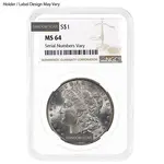 1878-1904 Morgan Silver Dollar $1 NGC MS 64 (Random Year)
