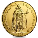 Default 1908 Hungary Gold 100 Korona AU/BU (Restrike)