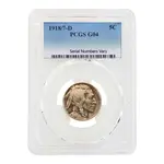 1918/7-D Buffalo Nickel 5C Doubled Die Obverse PCGS G 4