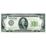 1934 $100 Federal Reserve Note United States AU/CU