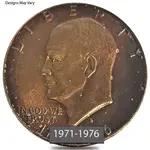 1971-1976 Eisenhower Dollar 40% Silver Avg Circ (Random Year)