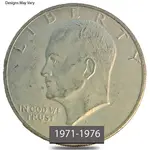 Default 1971-1976 Eisenhower Dollar 40% Silver Avg Circ (Random Year)