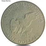 1971-1976 Eisenhower Dollar 40% Silver Avg Circ (Random Year)
