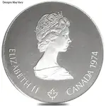 1973-1976 Canada Montreal Olympics $5 Silver Coin ASW .7226 oz BU/PF (Random)