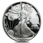 1988-S 1 oz Proof Silver American Eagle (w/Box & COA)