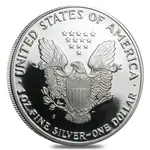 1992-S 1 oz Proof Silver American Eagle (w/Box & COA)