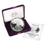 1992-S 1 oz Proof Silver American Eagle (w/Box & COA)