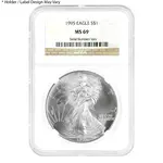 Default 1995 1 oz Silver American Eagle $1 Coin NGC MS 69