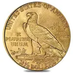 $2.5 Gold Quarter Eagle Indian Head - Brilliant Uncirculated BU (Random Year)