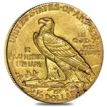 $2.5 Gold Quarter Eagle Indian Head - Ex Jewelry (Random Year)