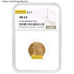 Default $2.5 Gold Quarter Eagle Indian Head NGC MS 64 (Random Year)