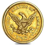 $2.5 Gold Quarter Eagle Liberty Head - Ex Jewelry (Random Year)