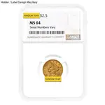 Default $2.5 Gold Quarter Eagle Liberty Head NGC MS 64 (Random Year)