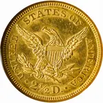 $2.5 Gold Quarter Eagle Liberty Head NGC MS 64 (Random Year)