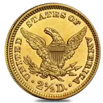 $2.5 Gold Quarter Eagle Liberty Head - Polished or Cleaned (Random Year)