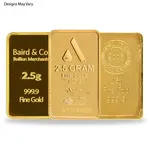 Default 2.5 gram Generic Gold Bar .999+ Fine (Secondary Market)