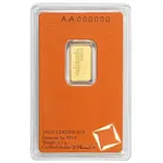2.5 gram Gold Bar Valcambi Suisse .9999 Fine (In Assay)