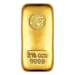 Default 2.5 oz Perth Mint Cast Gold Bar .9999 Fine