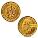 2.5 Pesos Mexican Gold Coin AGW .0603 oz AU/BU (Random Year)