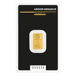 2 gram Argor Heraeus Kinebar Gold Bar .9999 Fine (In Assay)